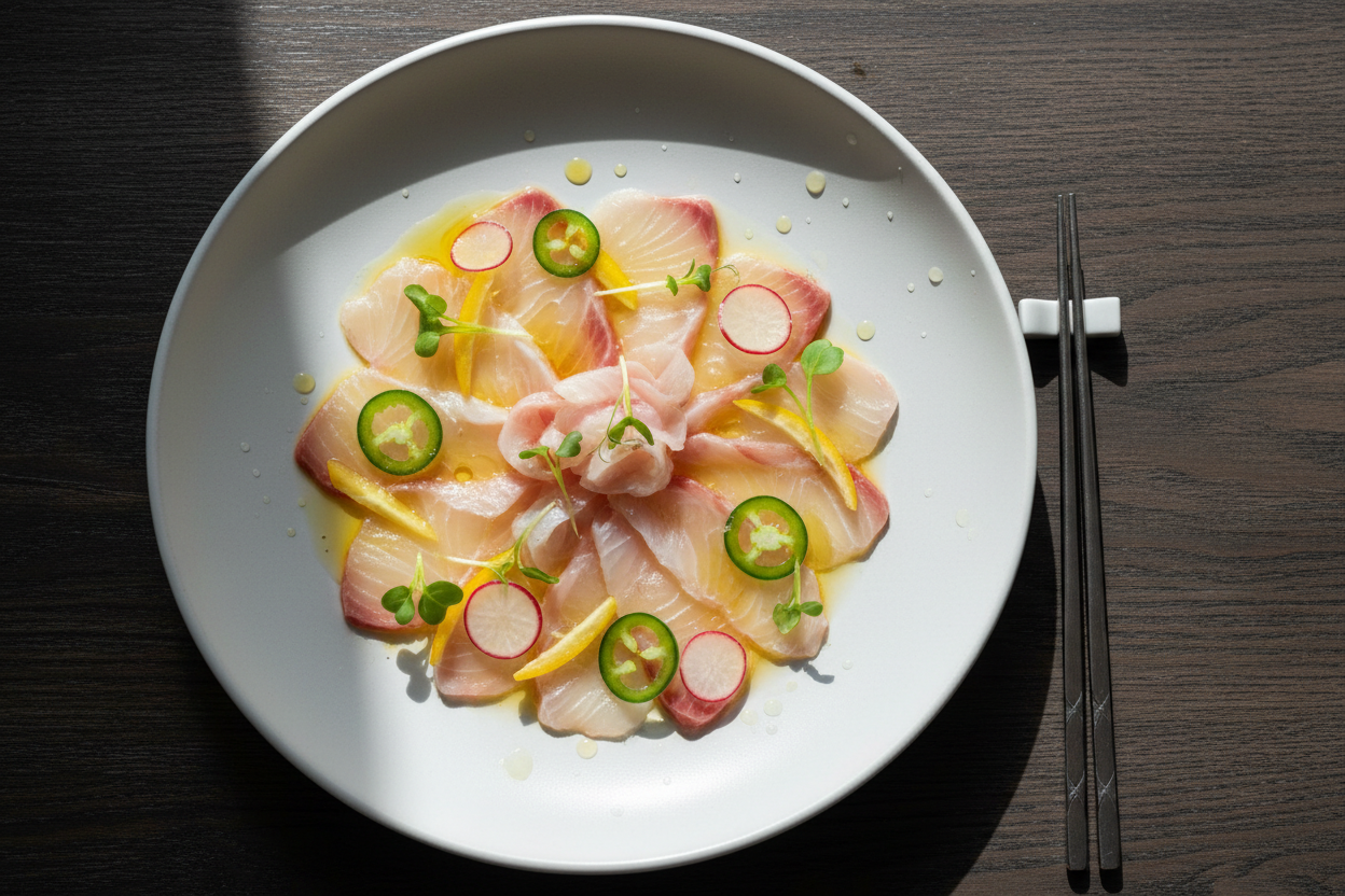 Hamachi Crudo
